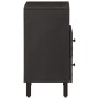 Mesita de noche madera maciza de mango negra 50x33x60 cm de , Mesitas de noche - Ref: Foro24-356829, Precio: 67,46 €, Descuen...