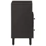 Solid black mango wood nightstand 50x33x60 cm by , Nightstands - Ref: Foro24-356829, Price: 66,82 €, Discount: %