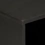 Solid black mango wood nightstand 50x33x60 cm by , Nightstands - Ref: Foro24-356829, Price: 66,82 €, Discount: %