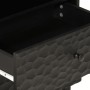 Mesita de noche madera maciza de mango negra 50x33x60 cm de , Mesitas de noche - Ref: Foro24-356829, Precio: 67,46 €, Descuen...