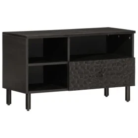 Massiver TV-Schrank aus schwarzem Mangoholz, 80 x 33 x 46 cm von , TV-Möbel - Ref: Foro24-356836, Preis: 59,12 €, Rabatt: %