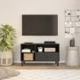 Solid black mango wood TV cabinet 80x33x46 cm by , TV Furniture - Ref: Foro24-356836, Price: 59,12 €, Discount: %