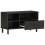 Massiver TV-Schrank aus schwarzem Mangoholz, 80 x 33 x 46 cm von , TV-Möbel - Ref: Foro24-356836, Preis: 59,12 €, Rabatt: %