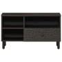 Massiver TV-Schrank aus schwarzem Mangoholz, 80 x 33 x 46 cm von , TV-Möbel - Ref: Foro24-356836, Preis: 59,65 €, Rabatt: %