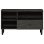 Massiver TV-Schrank aus schwarzem Mangoholz, 80 x 33 x 46 cm von , TV-Möbel - Ref: Foro24-356836, Preis: 59,12 €, Rabatt: %