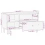 Massiver TV-Schrank aus schwarzem Mangoholz, 80 x 33 x 46 cm von , TV-Möbel - Ref: Foro24-356836, Preis: 59,12 €, Rabatt: %