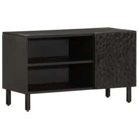 Massiver TV-Schrank aus schwarzem Mangoholz, 80 x 31 x 46 cm von , TV-Möbel - Ref: Foro24-356834, Preis: 53,89 €, Rabatt: %