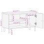 Mueble de TV madera maciza de mango negro 80x31x46 cm de , Muebles TV - Ref: Foro24-356834, Precio: 54,34 €, Descuento: %