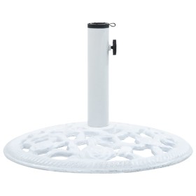 Base de sombrilla de hierro fundido blanco 12 kg 48 cm