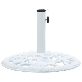 Base de sombrilla de hierro fundido blanco 12 kg 48 cm de vidaXL, Bases para sombrillas - Ref: Foro24-47860, Precio: 57,80 €,...