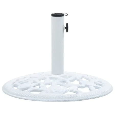 Base de sombrilla de hierro fundido blanco 12 kg 48 cm de vidaXL, Bases para sombrillas - Ref: Foro24-47860, Precio: 57,80 €,...