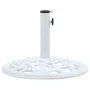 Base de sombrilla de hierro fundido blanco 12 kg 48 cm de vidaXL, Bases para sombrillas - Ref: Foro24-47860, Precio: 57,80 €,...