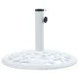 Base de sombrilla de hierro fundido blanco 12 kg 48 cm de vidaXL, Bases para sombrillas - Ref: Foro24-47860, Precio: 57,80 €,...