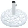 Base de sombrilla de hierro fundido blanco 12 kg 48 cm de vidaXL, Bases para sombrillas - Ref: Foro24-47860, Precio: 57,80 €,...
