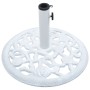 Weißer Sonnenschirmständer aus Gusseisen, 12 kg, 48 cm von vidaXL, Schirmständer - Ref: Foro24-47860, Preis: 62,71 €, Rabatt: %