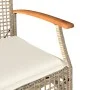 Gartenstühle mit Kissen 2 Stück beiges PE-Rattan und Akazienholz von , Gartenstühle - Ref: Foro24-366249, Preis: 146,08 €, Ra...