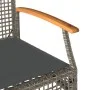 Garden bench with gray synthetic rattan and acacia wood cushion by , garden benches - Ref: Foro24-366256, Price: 105,19 €, Di...