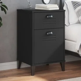 VIKEN nightstand black engineered wood by , Nightstands - Ref: Foro24-374915, Price: 56,70 €, Discount: %