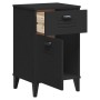 VIKEN nightstand black engineered wood by , Nightstands - Ref: Foro24-374915, Price: 57,34 €, Discount: %