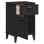 VIKEN nightstand black engineered wood by , Nightstands - Ref: Foro24-374915, Price: 56,70 €, Discount: %