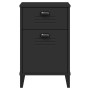 Mesita de noche VIKEN madera de ingeniería negra de , Mesitas de noche - Ref: Foro24-374915, Precio: 57,34 €