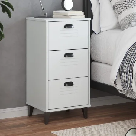 Mesita de noche VIKEN madera de ingeniería blanca de , Mesitas de noche - Ref: Foro24-374917, Precio: 73,31 €, Descuento: %