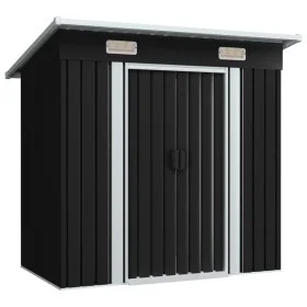 Cobertizo para jardín de acero gris antracita de vidaXL, Cobertizos - Ref: Foro24-47026, Precio: 208,54 €, Descuento: %