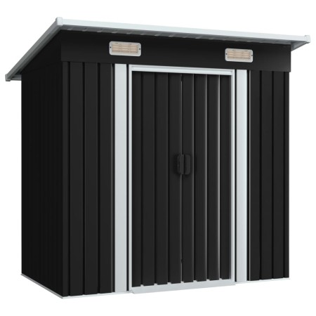 Anthrazitgrauer Gartenschuppen aus Stahl von vidaXL, Schuppen - Ref: Foro24-47026, Preis: 208,24 €, Rabatt: %