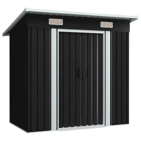 Cobertizo para jardín de acero gris antracita de vidaXL, Cobertizos - Ref: Foro24-47026, Precio: 208,54 €, Descuento: %