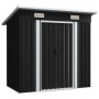 Anthrazitgrauer Gartenschuppen aus Stahl von vidaXL, Schuppen - Ref: Foro24-47026, Preis: 208,24 €, Rabatt: %