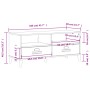 VIKEN TV-Schrank aus weißem Holzwerkstoff von , TV-Möbel - Ref: Foro24-374929, Preis: 125,90 €, Rabatt: %