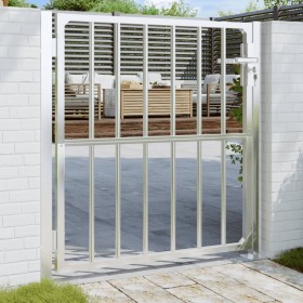 Puerta de jardín de acero inoxidable 100x100 cm