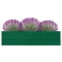 Raised green galvanized steel planter 320x40x77 cm by vidaXL, Pots and planters - Ref: Foro24-47049, Price: 81,23 €, Discount: %