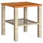 Tisch und Stühle mit Kissen 3 Stück PE Rattan beige Akazienholz von , Gartensets - Ref: Foro24-366261, Preis: 166,98 €, Rabat...