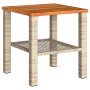 Tisch und Stühle mit Kissen 3 Stück PE Rattan beige Akazienholz von , Gartensets - Ref: Foro24-366261, Preis: 145,10 €, Rabat...