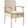 4-piece garden furniture set and beige synthetic rattan cushions by , Garden sets - Ref: Foro24-366268, Price: 232,70 €, Disc...