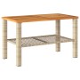 4-teiliges Gartenmöbel-Set und beige synthetische Rattankissen von , Gartensets - Ref: Foro24-366268, Preis: 196,59 €, Rabatt: %