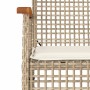 4-teiliges Gartenmöbel-Set und beige synthetische Rattankissen von , Gartensets - Ref: Foro24-366268, Preis: 196,59 €, Rabatt: %