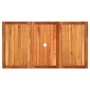Gartentisch aus synthetischem Rattan, graues Akazienholz, 140 x 80 x 75 cm von , Gartentische - Ref: Foro24-366277, Preis: 13...