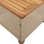 Table and chairs with cushions 3 pieces PE rattan beige acacia wood by , Garden sets - Ref: Foro24-366311, Price: 196,90 €, D...