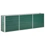 Green galvanized steel garden bed 240x40x77 cm by vidaXL, Pots and planters - Ref: Foro24-47041, Price: 61,61 €, Discount: %
