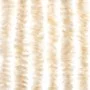 Beige and white chenille anti-fly curtain 100x200 cm by , Mosquito nets for windows - Ref: Foro24-377343, Price: 64,12 €, Dis...