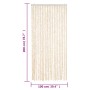Beige-weißer Chenille-Fliegenschutzvorhang, 100 x 200 cm von , Moskitonetze für Fenster - Ref: Foro24-377343, Preis: 67,28 €,...