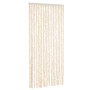 Cortina antimoscas chenilla beige y blanco 90x200 cm