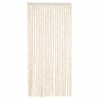 Cortina antimoscas chenilla beige y blanco 90x200 cm