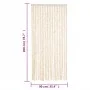 Beige-weißer Chenille-Fliegenschutzvorhang, 90 x 200 cm von , Moskitonetze für Fenster - Ref: Foro24-377341, Preis: 59,01 €, ...