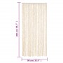 Cortina antimoscas chenilla beige y blanco 90x200 cm de , Mosquiteras para ventanas - Ref: Foro24-377341, Precio: 65,63 €, De...