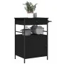 Black Engineered Wood Kitchen Cart 56x43x89.5cm by , Kitchen and dining carts - Ref: Foro24-842391, Price: 118,73 €, Discount: %