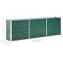 Green galvanized steel garden bed 240x40x77 cm by vidaXL, Pots and planters - Ref: Foro24-47041, Price: 58,65 €, Discount: %