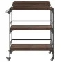 Carrito de cocina madera ingeniería marrón roble 81,5x41x92,5cm de , Carros de cocina y comedor - Ref: Foro24-842345, Precio:...